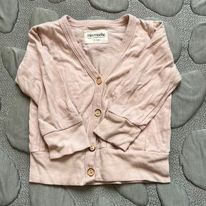Mini mioche pink 6-12 months button up sweater